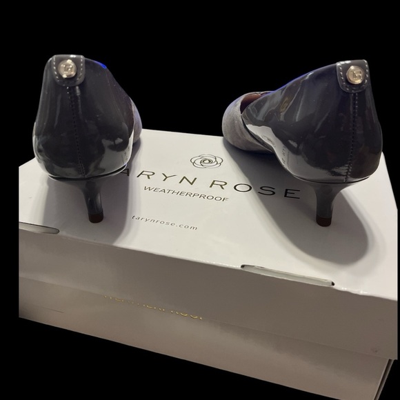 NIB Taryn Rose Suede & Leather Kitten Heel Pumps - Nadine - Cinder SIZE 7.5 WIDE - Picture 4 of 4